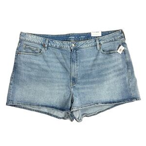 Women’s Brand New Old Navy OG Straight Blue Denim Jean Shorts Size 24
